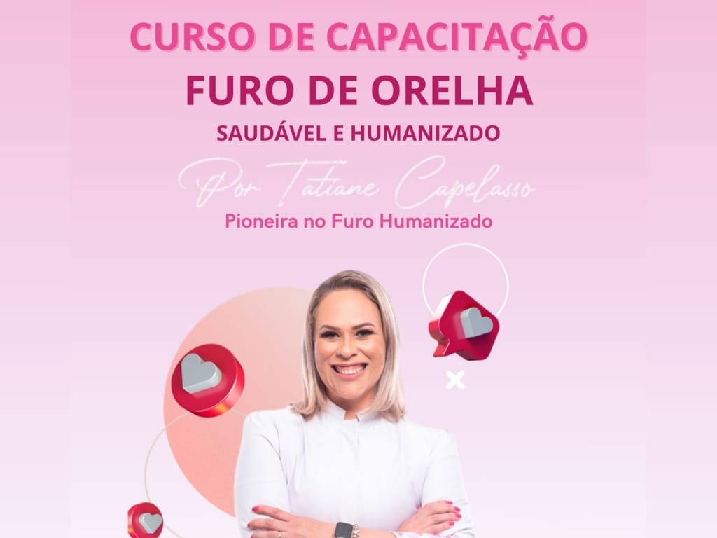 Curso de Furo de Orelha Humanizado Online para Bêbes -Método Tatiane Capelasso - capa